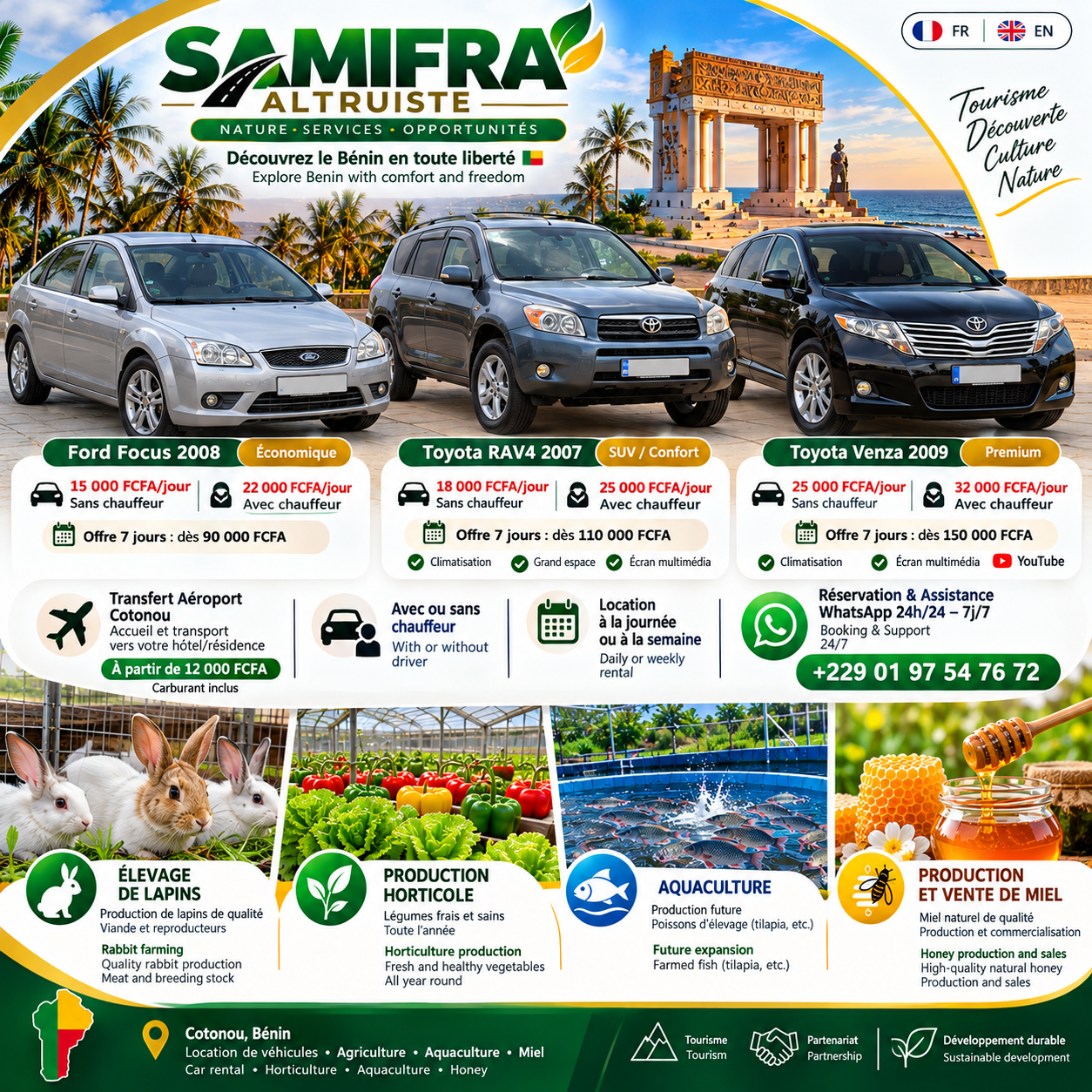 Samifra Altruiste — activités au Bénin